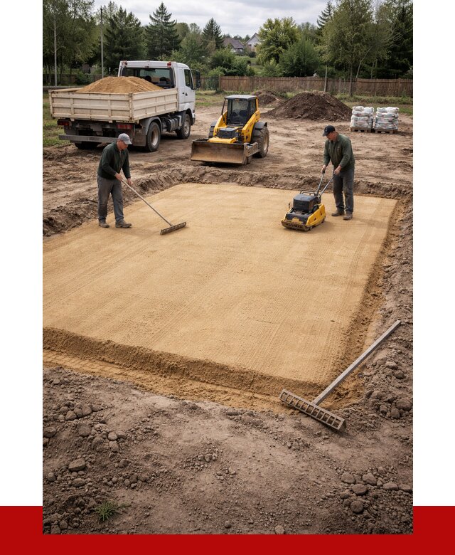 Устройство песчаной подушки в Сарове от 4687 р. ПРОНЕРУДСро